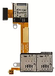 Роз'єм SIM-карти і карти пам'яті Sony Xperia M2 D2302 Dual S50h зі шлейфом, на дві Sim-картки - фото Роз'єм SIM-карти і карти пам'яті Sony Xperia M2 D2302 Dual S50h зі шлейфом, на дві Sim-картки