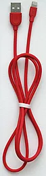 Кабель Remax Souffle USB-A - Lightning 12w 2.4a 1м cable Red (RC-031i)
