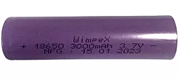 Акумулятор Wimpex WMP-3000 Li-Ion 18650 Tip Top 1000mAh Purple 3.7 V - мініатюра 2