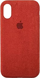 Чехол Epik ALCANTARA Case Full Apple iPhone XS Max Red