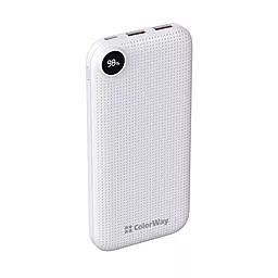 Повербанк ColorWay 10000mAh 22.5W (CW-PB100LPI3WT-PDD) White - фото Повербанк ColorWay 10000mAh 22.5W (CW-PB100LPI3WT-PDD) White