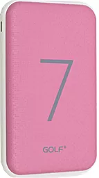 Повербанк GOLF G25 7000 mAh Pink - фото Повербанк GOLF G25 7000 mAh Pink