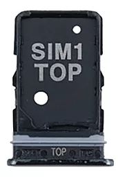 Держатель (лоток) Сим карты Samsung Galaxy A80 2019 A805F 2SIM Black
