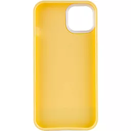 Чехол Epik TPU+PC Bichromatic для Apple iPhone 12, iPhone 12 Pro (6.1")  Creamy-yellow / White - миниатюра 2