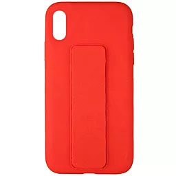 Чехол Epik Silicone Case Hand Holder Apple iPhone X, iPhone XS Red