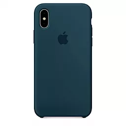 Чехол Apple Silicone Case iPhone X, iPhone XS Abyss Blue