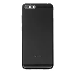 Задня кришка корпусу Huawei Y6 2018 зі склом камери, з логотипом "Honor" Black