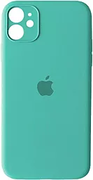 Чехол Silicone Case Full Camera для Apple iPhone 12 Mini Azure