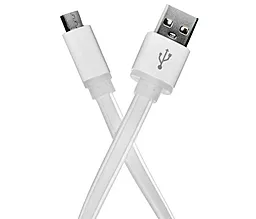 Кабель ColorWay USB-A - micro USB 12w 2.4a 0.25м cable White (CW-CBUM-MUM25W)