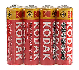 Батарейки Kodak AA / R6 Super Heavy Duty SHRINK 4шт