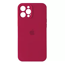 Чехол Silicone Case Full Camera for Apple IPhone 13 Pro Max Rose Red