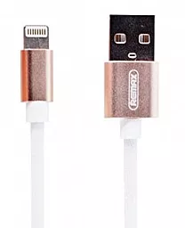 Кабель Remax Fabric USB-A - Lightning 12w 2.4a 1м cable White (RC-091i) - фото Кабель Remax Fabric USB-A - Lightning 12w 2.4a 1м cable White (RC-091i)
