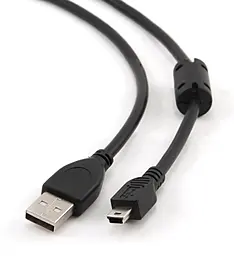 USB Кабель Cablexpert mini USB 1.8 м з феритовим фільтром (CCF-USB2-AM5P-6) - фото USB Кабель Cablexpert mini USB 1.8 м з феритовим фільтром (CCF-USB2-AM5P-6)