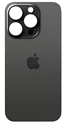Задняя крышка корпуса Apple iPhone 15 Pro (big hole) Original Black Titanium