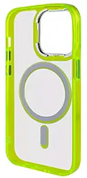 Чехол Epik Iris with MagSafe для Apple iPhone 13 Pro Yellow - миниатюра 4 Чехол Epik Iris with MagSafe для Apple iPhone 13 Pro Yellow - миниатюра 4