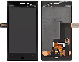 Дисплей Nokia Lumia 928 Verizon с тачскрином, оригинал, Black - фото Дисплей Nokia Lumia 928 Verizon с тачскрином, оригинал, Black