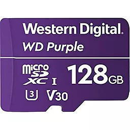 Карта памяти Western Digital microSDXC Purple 128GB UHS-I U3 V30 (WDD128G1P0A)