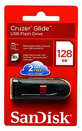 Флешка SanDisk Cruzer Glide 128GB (SDCZ60-128G-B35) Black - миниатюра 3