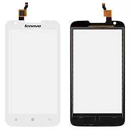 Сенсор (тачскрін) Lenovo A680 3G (з отвором під фронтальну камеру) White - фото Сенсор (тачскрін) Lenovo A680 3G (з отвором під фронтальну камеру) White