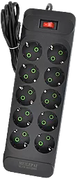 Сетевой фильтр (удлинитель) Voltronic F35 2500w 10 розеток 2м c выключателем черный (F35-чёрный) - фото Сетевой фильтр (удлинитель) Voltronic F35 2500w 10 розеток 2м c выключателем черный (F35-чёрный)