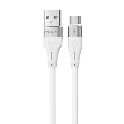 Кабель Proove Soft Silicone USB-A - Type-C 15w 3a 1м cable White (CCSO20001202)