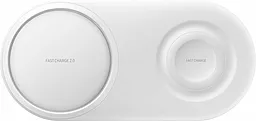 Бездротовий (індукційний) зарядний пристрій швидкої QI зарядки Samsung Wireless Charger Duo White (EP-P5200TWRGRU)