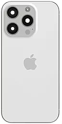 Задняя крышка корпуса Apple iPhone 15 Pro со стеклом камеры Original White Titanium