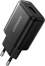 Сетевое зарядное устройство с быстрой зарядкой Ugreen CD122 18w QC3.0 home charger black (70273)