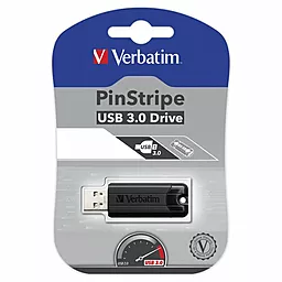 Флешка Verbatim PinStripe USB 3.0 64GB Black (49318) - миниатюра 5