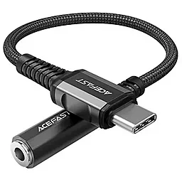 Аудіо-перехідник AceFast C1-07 M-F USB Type-C -> 3.5mm Black - фото Аудіо-перехідник AceFast C1-07 M-F USB Type-C -> 3.5mm Black