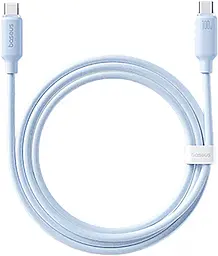 Кабель Baseus Foamed Silicone Fast Charging USB Type-C - Type-C 100w 5a 1м PD cable Blue (E0426702) - фото Кабель Baseus Foamed Silicone Fast Charging USB Type-C - Type-C 100w 5a 1м PD cable Blue (E0426702)