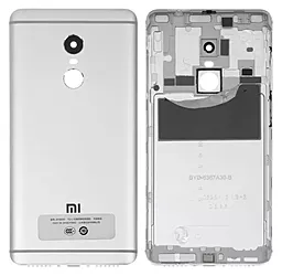 Задняя крышка корпуса Xiaomi Redmi Note 4 MediaTek со стеклом камеры Original Silver