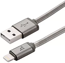 Кабель USB Hoco U5 Full-Metal Lightning Cable 1.2M 2.4A Tarnish - миниатюра 2