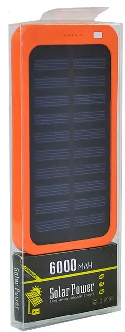 Повербанк MANGO Solar SLIM 1USB 6000 mAh Black - фото 2