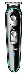 Машинка (триммер) для стрижки волос VGR V-055 с регулятором высоты, 4 насадки Black-Mint - фото Машинка (триммер) для стрижки волос VGR V-055 с регулятором высоты, 4 насадки Black-Mint
