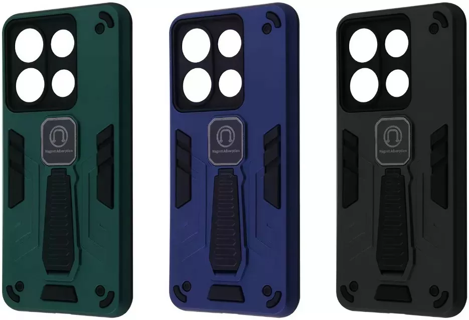 Чехол Armor Magnetic Xiaomi Redmi Note 13 4G Black - фото 3