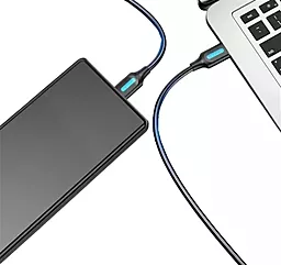 USB Кабель Vention 1.5m micro USB 3.0 cable  black (COPBG) - мініатюра 4
