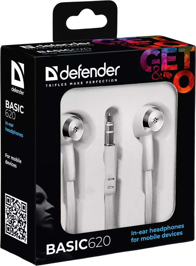 Наушники Defender Basic 620 White (63625) - фото 2