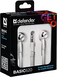 Наушники Defender Basic 620 White (63625) - миниатюра 2 Наушники Defender Basic 620 White (63625) - миниатюра 2