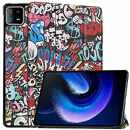 Чехол для планшета BeCover Smart Case для Xiaomi Mi Pad 6, Mi Pad 6 Pro 11" Graffiti (709496) - фото Чехол для планшета BeCover Smart Case для Xiaomi Mi Pad 6, Mi Pad 6 Pro 11" Graffiti (709496)