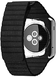 Змінний ремінець для розумного годинника Apple Watch Leather Loop Band 42mm Black - мініатюра 3