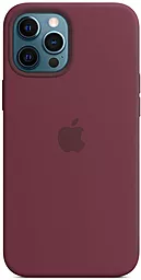 Чехол Apple Silicone case full с Magsafe для iPhone 12, iPhone 12 Pro Plum