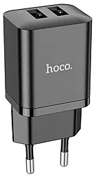 Мережевий зарядний пристрій Hoco N25 Maker 2xUSB 2.1A Black
