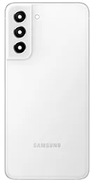 Задня кришка корпусу Samsung Galaxy S21 FE 5G G990 зі склом камери Original White - фото Задня кришка корпусу Samsung Galaxy S21 FE 5G G990 зі склом камери Original White