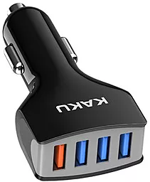 Автомобильное зарядное устройство iKaku 20w 4xUSB-A ports car charger black KSC-484 - фото Автомобильное зарядное устройство iKaku 20w 4xUSB-A ports car charger black KSC-484