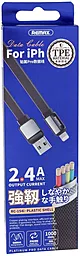 Кабель USB Remax Platinum 2.4A Lightning Cable Black (RC-154i) - миниатюра 2