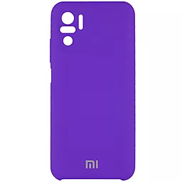 Чехол Epik Silicone Cover Full Camera (AAA) Xiaomi Redmi Note 10, Note 10s Violet