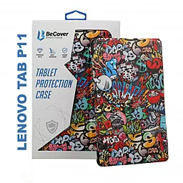 Чехол для планшета BeCover Smart Case для Lenovo Tab P11 Graffiti (706102) - фото Чехол для планшета BeCover Smart Case для Lenovo Tab P11 Graffiti (706102)