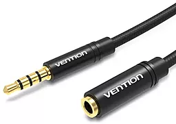 Аудіо подовжувач Vention AUX mini Jack 3.5 мм М/F cable 3 м black (BHBBI)