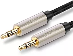Аудіо кабель Ugreen AV125 AUX mini Jack 3.5mm M/M Cable 1 м gray (10602)